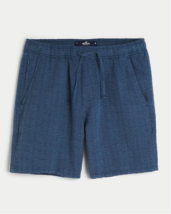 Moscow USA предлагает вам купить мужские хлопковые шорты Hollister синего цвета длиной 18см. Модель 07538. Доставка по России, Москве и области, самовывоз.