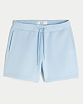 Мужские флисовые шорты Hollister светло-голубого цвета с поясом на шнурке и карманом на молнии. Оригинальная модель 08108, бесплатная доставка и примерка по России