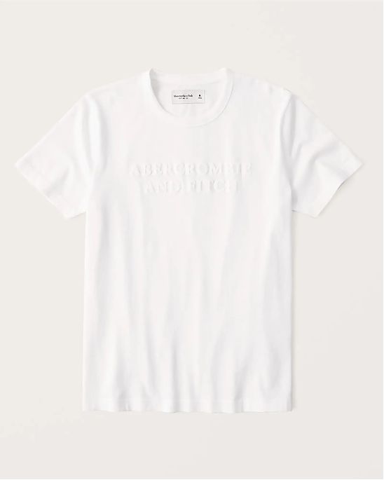 Moscow USA предлагает вам купить футболку Abercrombie Fitch белого цвета с надписью на груди. Модель 05784. Доставка по России, Москве и области, самовывоз