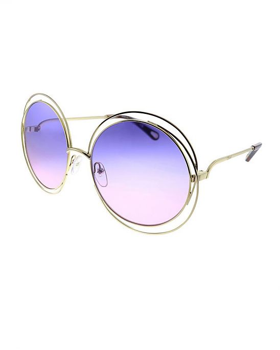Moscow USA предлагает Вам купить солнцезащитные очки Chloe с большими фиолетовыми градиентными  круглыми. Модель CE 114SD 861. Доставка по России, Москве и области, самовывоз.