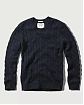Moscow USA предлагает Вам купить мужской свитер из шерсти Abercrombie & Fitch синего цвета. Модель 01041. Доставка по России, Москве и области, самовывоз.