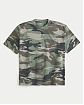Мужская плотная футболка Hollister камуфляжная — миниатюра 1