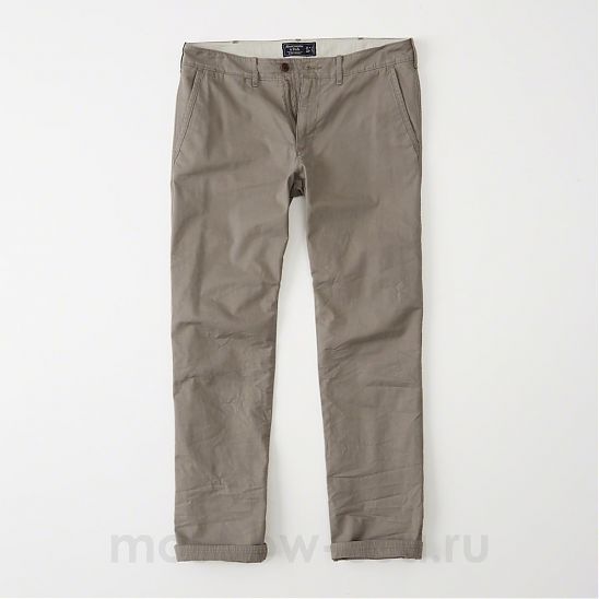 Moscow USA предлагает вам купить штаны Abercrombie Fitch Slim Straight Chino Pants цвета хаки. Модель 02958 . Доставка по России, Москве и области, самовывоз.