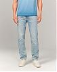 Moscow USA предлагает вам купить джинсы Abercrombie Fitch Athletic Skinny Jean светло-синего цвета. Модель 07012. Доставка по России, Москве и области, самовывоз.