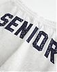 Женские спортивные штаны Hollister светло-серого цвета с вышивкой Senior. Оригинальная модель 08073, бесплатная доставка и примерка по России.