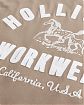 Moscow USA предлагает вам купить футболку Hollister коричневого цвета с нашитой графикой на груди и спине. Модель 06996. Доставка по России, Москве и области, самовывоз.