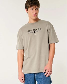 Плотная футболка Hollister