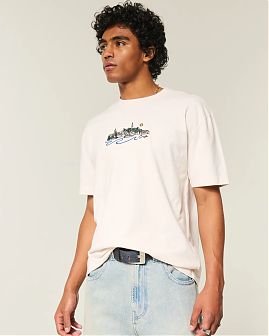 Плотная футболка Hollister