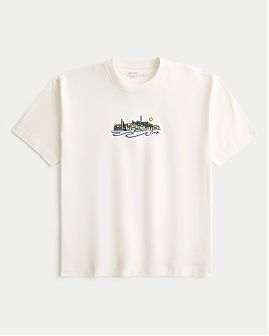 Плотная футболка Hollister