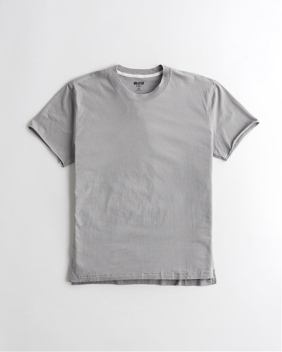 Moscow USA предлагает вам купить удлиненную футболку Hollister серого цвета. Модель 06278. Доставка по России, Москве и области, самовывоз.