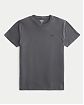 Moscow USA предлагает вам купить футболку Hollister темно-серого цвета с нашитым логотипом. Модель 07006. Доставка по России, Москве и области, самовывоз.