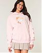 Женская толстовка с капюшоном Hollister розового цвета с графикой Café. Модель 07675. Подробное описание и цена товара. Бесплатная доставка по России, Москве и Области от Moscow USA