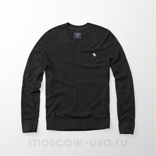 Moscow USA предлагает Вам купить мужской серый свитер из шерсти Abercrombie Fitch. Модель 02480. Доставка по России, Москве и области, самовывоз.