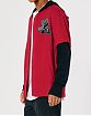 Moscow USA предлагает вам купить бейсбольную рубашку Hollister красного цвета с черными рукавами и лого. Модель 06897. Доставка по России, Москве и области, самовывоз