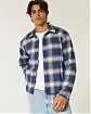 Moscow USA предлагает вам купить байковую рубашку Hollister в темно-синюю клетку с нагрудным карманом. Модель 07836. Доставка по России, Москве и области, самовывоз
