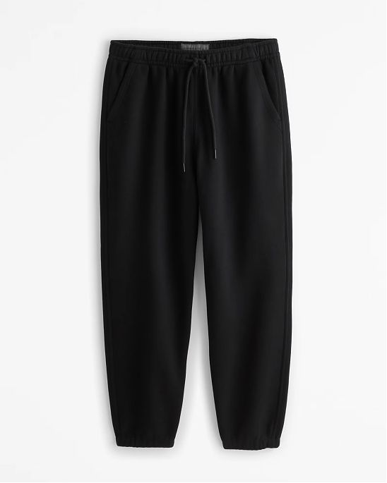 Оригинальные мужские штаны Abercrombie & Fitch черного цвета из хлопка softAF. Модель 07924. Бесплатная доставка и примерка по Москве и России.
