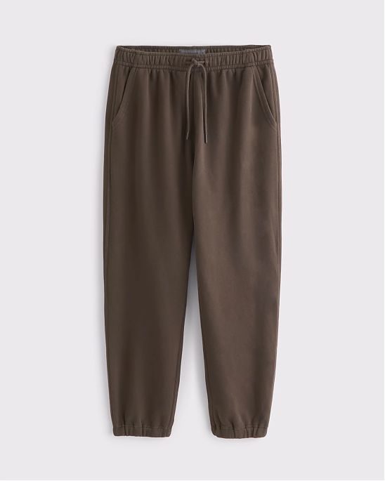 Мужские джоггеры Abercrombie & Fitch из мягкого флиса с манжетами и карманами. Оригинальная модель 08144, бесплатная доставка и примерка по России.
