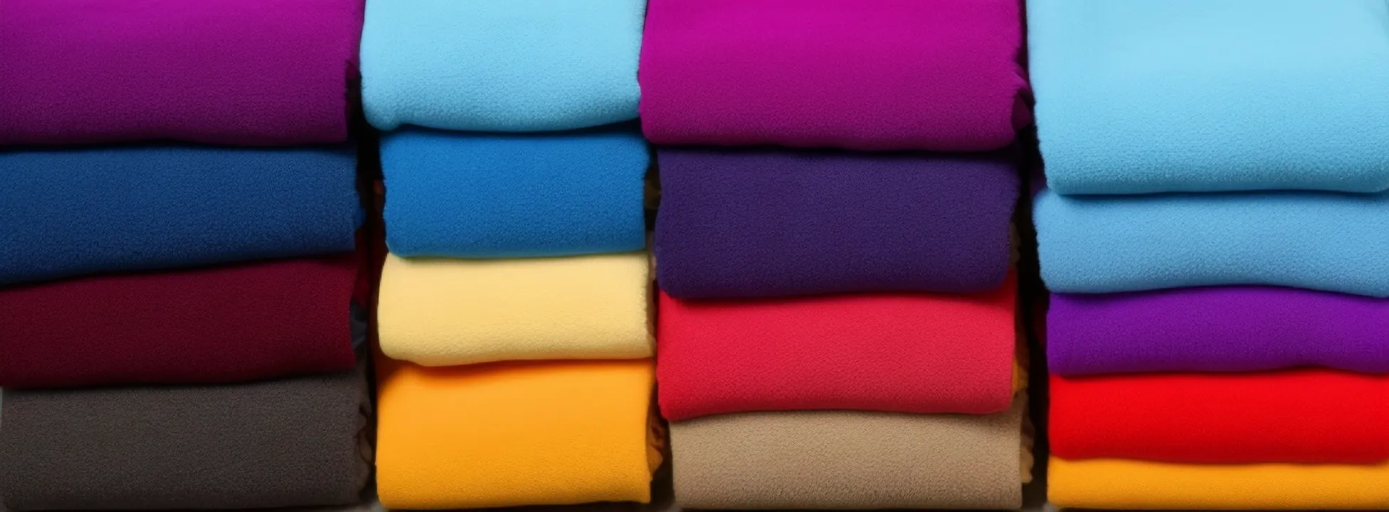 Сложенные толстовки на полке. Крупное фото одежды Abercrombie Fitch